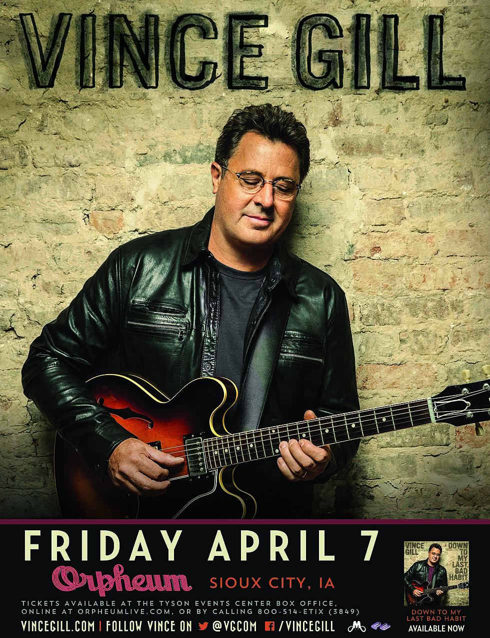 Vince Gill to Sioux City